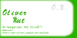 oliver mut business card